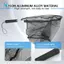 Lưới hạ cánh bằng nhôm Fly Fishing Fish Saver Nylon Lưới không nút Cá hồi Lưới cầm tay