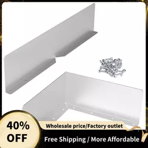 4 Gói Gutter Splash Guards Bạc Gutter Splash Guards cho ngôi nhà Mái góc thợ lặn Mái nhà thợ lặn đi mưa