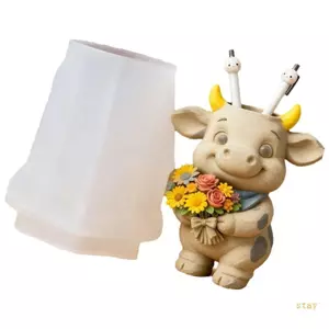 Khuôn trồng cây silicon bò để làm hộp đựng nghệ thuật và trang trí bằng nhựa