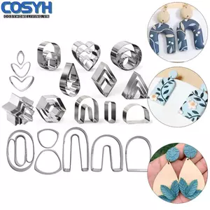 <cosyh>Polymer Clay Cutter Clay Cutters Clay Earring DIY Pottery Polymer Ceramic
