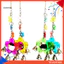 Vẹt Nhiều Màu Nhai Chuông Hoa Gương Xoay Parakeet Chim Treo Đồ Chơi
