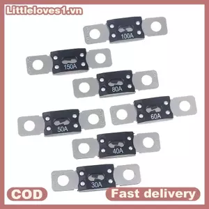 Littleloves1 1 / 3 Chiếc ANM Mega Bolt-On Cầu Chì 30A 40A 50A 60A 80A 100A 150A 200A 250A 300A de Cầu Chì Cho Xe Thuyền Phụ Kiện Âm Thanh VN