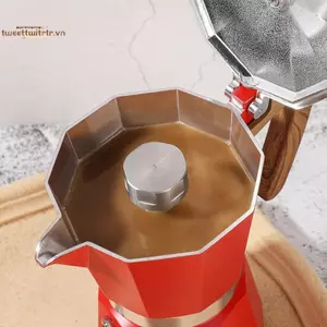 TRTR 1 Nồi Cà Phê Moka Chống Bắn Chống Rỉ Sét 304 Thép Không Gỉ Bắn Nắp Phụ Kiện VN