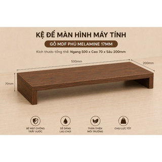 Kệ Để Màn Hình Máy Tính MDF Phủ Melamine | Kệ Nâng Màn Hình Để Bàn, Kệ Kê Màn Hình Màu Ngẫu Nhiên