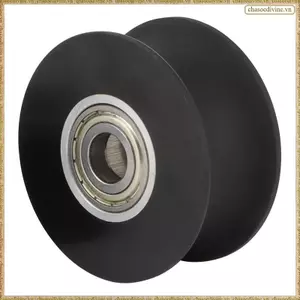 Bánh xe lăn hình elip Con lăn nhựa Polyurethane yên tĩnh, Thiết bị tập thể dục Phụ kiện ròng rọc Bộ phận huấn luyện hình elip