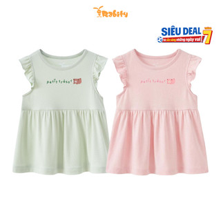 [PRMIUM PETIT] Đầm thun ngắn tay chất liệu petit bé gái Rabity 950.152