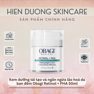 Kem dưỡng tái tạo và ngăn ngừa lão hoá da ban đêm Obagi Retinol + PHA 50ml