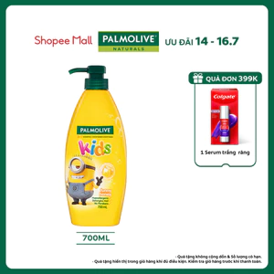 Dầu gội 3 trong 1 Palmolive Minion tắm gội xả toàn thân cho bé từ 3 tuổi, hương mật ong, không kích ứng 700ml/chai