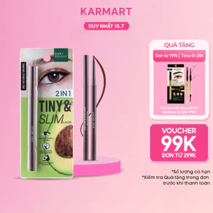 Bút kẻ mắt 2 in 1 Baby Bright Tiny & Slim Liner 0.1g