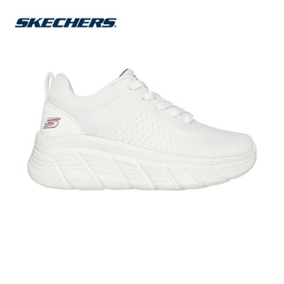 Giày Thể Thao Nữ Skechers BOBS Sport B Flex Hi Lateral Force Thường Ngày - 117389-WHT Air-Cooled Memory Foam