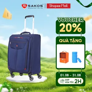 Vali Kéo Vải Du Lịch SAKOS WINNER 5 Size S (20inch) Khóa TSA Tiêu Chuẩn Quốc Tế Cao Cấp Trang Bị Ngăn Laptop Chống Sốc