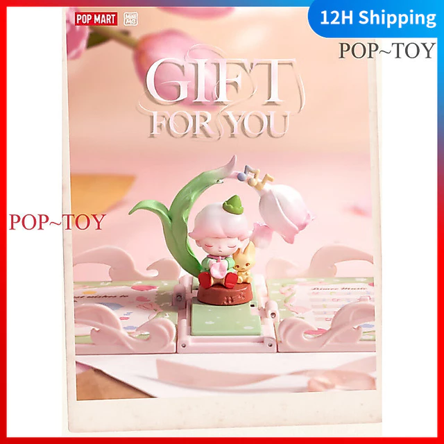 POPMART Gift For You Stereoscopic greeting cards Scene Series Skullpanda DImoo Molly Blind Box Cute Figures pop mart blind box figures gift đồ chơi búp bê quà tặng