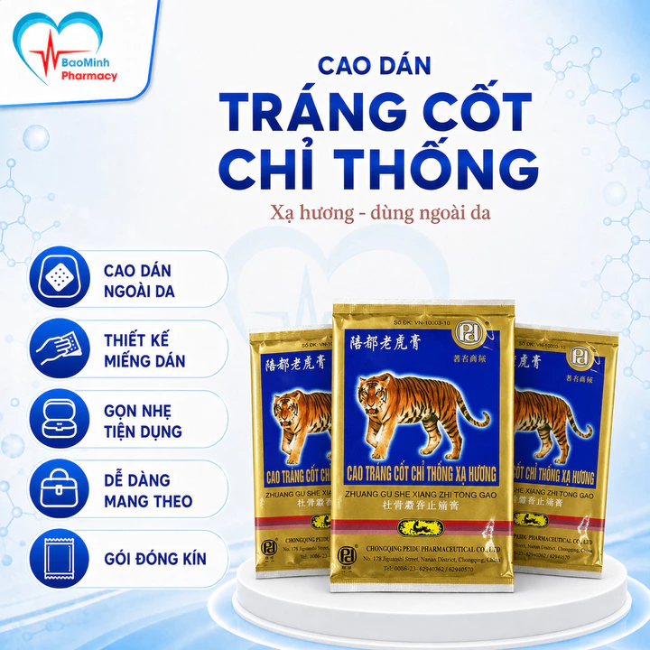 Miếng dán giảm đau con hổ (Dán cọp)