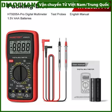 Đồng hồ vạn năng cầm tay OMXILOYI, Đồng hồ vạn năng kỹ thuật số chọn phạm vi quay chính xác cao, Màn hình LCD di động bằng nhựa Đồng hồ vạn năng điện Kiểm tra điện
