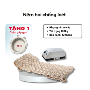 Nệm hơi chống loét UNICARE UC 04/ YUWELL LATTICE STYLE cho người già - BH bơm 12 tháng - TẶNG CHẬU GẤP GỌN
