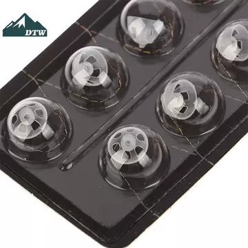 DTW 10 Chiếc Máy Trợ Thính Nút Tai Mái Vòm Silicon Trắng Mở Phù Hợp Đầu Tai Có Thể Thay Thế Phụ Kiện Máy Trợ Thính 8 / 10 Mm Mất Thính Lực Thể Thao