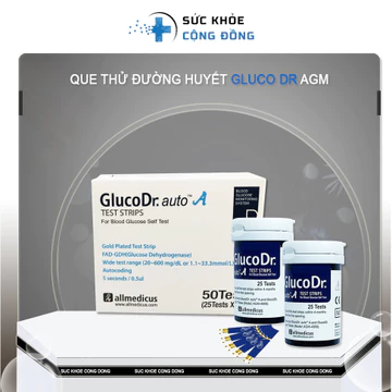 ✅ Que thử đường huyết Gluco Dr AGM-4000 25 que và 50 que