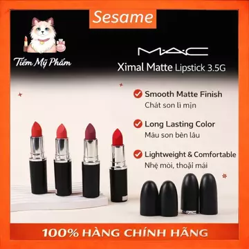 【Chính Hãng】Son Thỏi Lì 𝕄𝔸ℂ XIMAL 3.5g – Son Lì Mịn, Màu Đẹp, Fullbox/Fullsize