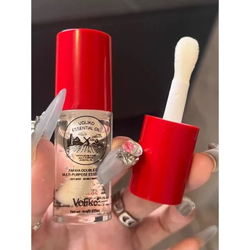 Tay cầm bảo vệ môi!Mugua Lip Essence Oil Lip Oil Dưỡng Ẩm Son Môi Son Dưỡng Ẩm Son Dưỡng Môi Đa Năng