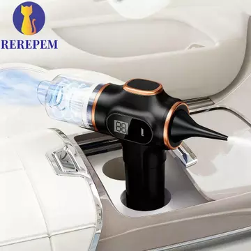 Máy hút bụi ô tô MARTIN1, Màn hình LCD hút cao 120W Máy hút bụi không dây, Loại bỏ bụi công suất cao 4500Pa Hút mạnh Máy hút bụi cầm tay Tẩy lông thú cưng