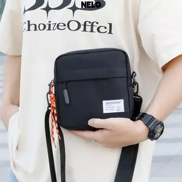 Túi NELO Messenger, Túi đeo chéo Mini bằng vải cỡ nhỏ, Túi đeo chéo thiết kế nhẹ thông thường Túi đeo chéo kiểu dáng Túi đeo ngực để lưu trữ điện thoại