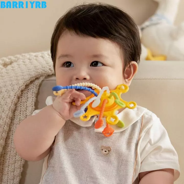 BARR1YRB Đồ chơi Montessori giác quan cho bé, Đồ chơi dây kéo silicon phát triển giác quan PP, Đồ chơi giác quan cho bé Đồ chơi lấy mềm Bóng có thể uống được cho trẻ sơ sinh Đồ chơi mọc răng có thể gi