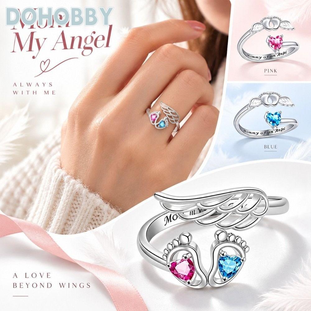 Moissanite Ring, adjustable by DOHOBBY MALL