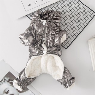 Quần Áo Cho Chó Xuống Đệm Áo Khoác Bốn Chân Teddy Corgi Quần Áo Mùa Đông Bichon Schnauzer Mèo Thú Cưng Thu Đông Dày BOMG