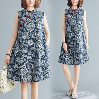 Đầm chữ A họa tiết dân tộc, thiết kế off-shoulder, phù hợp mùa hè