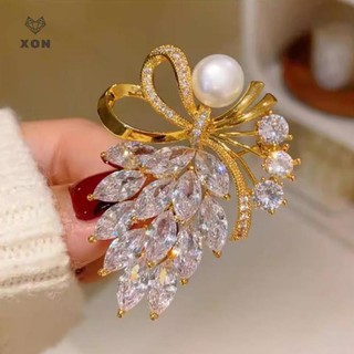 Trâm Cài Áo Nữ Với Kim Cương Giả, Pha Lê và Ngọc Trai - Món Quà Tặng Sang Trọng