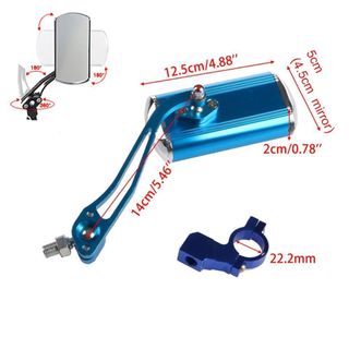 Sai 360° Gương Xe Đạp Điều Chỉnh Được, Hợp Kim Nhôm, An Toàn cho Người Đi Xe Đạp