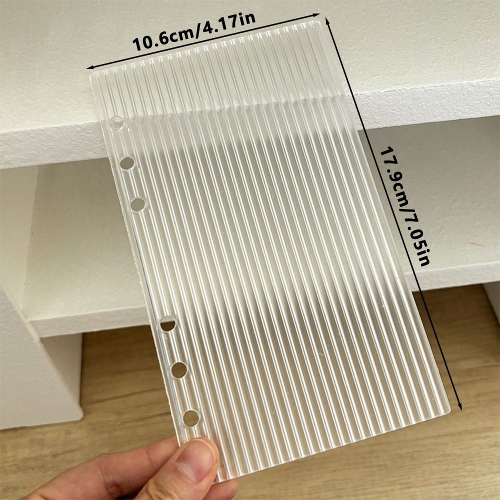 Vỏ máy tính xách tay BEABOUT A6, Vỏ máy tính xách tay lá rời trong suốt cứng / gợn sóng nước, Acrylic đa chức năng DIY Album ảnh Máy tính xách tay Vỏ chất kết dính lá rời DIY Scrapbooking