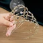 Băng Đô Quấn Tóc Hoa Kim Cương Giả BORAGETE, Băng Đô Hoa Cổ Tích Mỏng, Phong Cách Rừng Hàn Quốc Thanh Lịch Tinh Tế Nơ Pha Lê Tiaras Headhoop Phụ Kiện