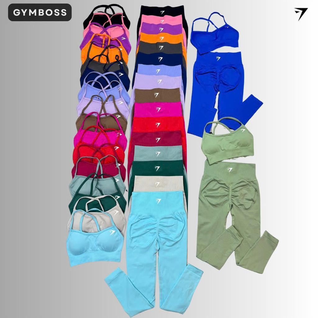 Bộ Quần Áo Tập Gym,Yoga,Chất Liệu Dệt Kim 10% Elast,Quần Legging + Áo Bra Đan Dây Cách Diệu GB259
