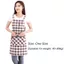 Tạp dề nấu ăn CORALTIDE, Tạp dề nhà bếp bằng Cotton thoáng khí, Đồng phục cà phê không tay có thể lau được chống vết bẩn đa năng Nhà bếp gia đình