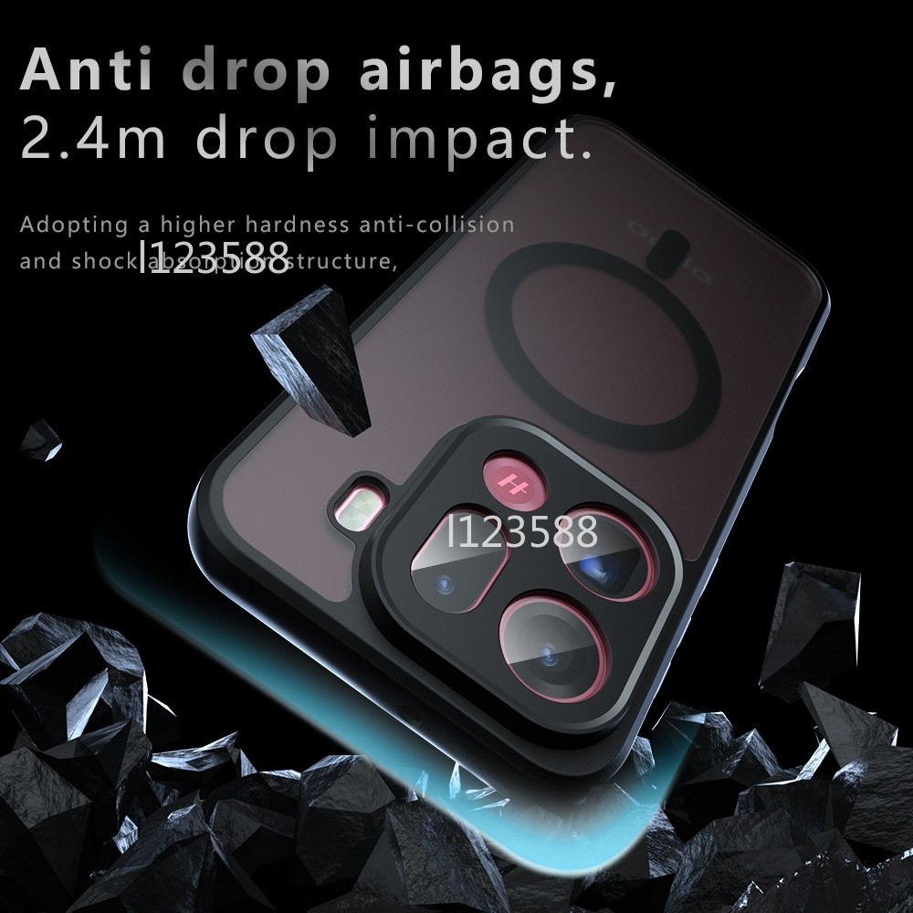 Dành Cho FindX9 5G Chống Rơi TPU PC Ốp Lưng Từ Tính HD Trong Suốt Chống Sốc Acrylic Matte PC Dành Cho OPPO Find X9 Pro X9Pro FindX9Pro 5G 2025