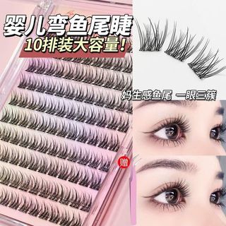 Lông mi giả đuôi cá cho bé tự dính Lông mi phân đoạn hàng ngày