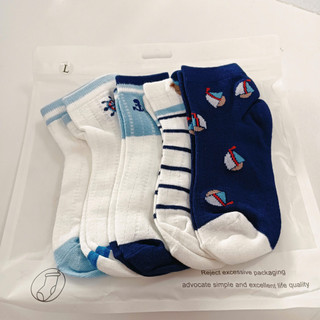 SET 5 ĐÔI TẤT TRẺ EM 5–8 TUỔI MẪU BIỂN DỄ THƯƠNG – CHẤT COTTON MỀM MẠI, THOÁNG KHÍ, CỰC ÊM CHÂN