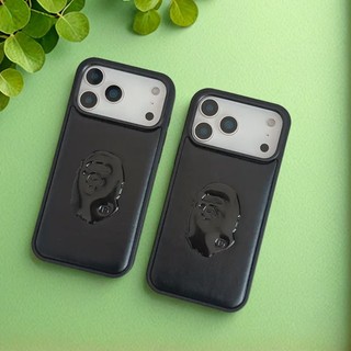 Vỏ điện thoại doanh nhân cao cấp hình khỉ dập nổi 3D cho iPhone 17 16 15 13 14 Pro Max Vỏ chống sốc