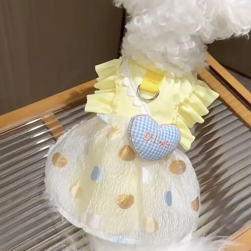 Áo nỉ thú cưng Thu Đông Phong cách mới Sức sống Quần áo chó màu vàng Teddy Bichon Cat Quần áo thường ngày