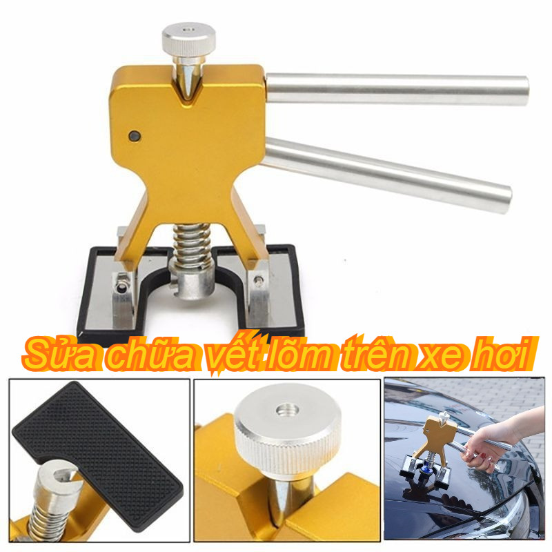 Dụng Cụ Sửa Chữa Vết Lõm Xe Hơi Mới, dụng cụ kéo vết lõm,Với 14 miếng đệm