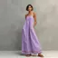 Váy dài sọc nữ BRABRAA, Váy trượt thời trang Boho in sọc, Váy không tay dáng rộng vừa vặn và giảm béo mùa hè