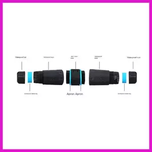 Đầu nối cáp mạng Lưới Ethernet RJ45 chống nước Đầu thẳng Máy tính ngoài trời lyuvn băng thông rộng