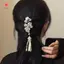MJnmc Ngọc Trai Tóc Nữ Hanfu Sườn Xám Tóc Bên Kẹp Tóc Cổ Kim Sasel Ngọc Trai Tóc Trang Trí Hanfu Kẹp Tóc Mới