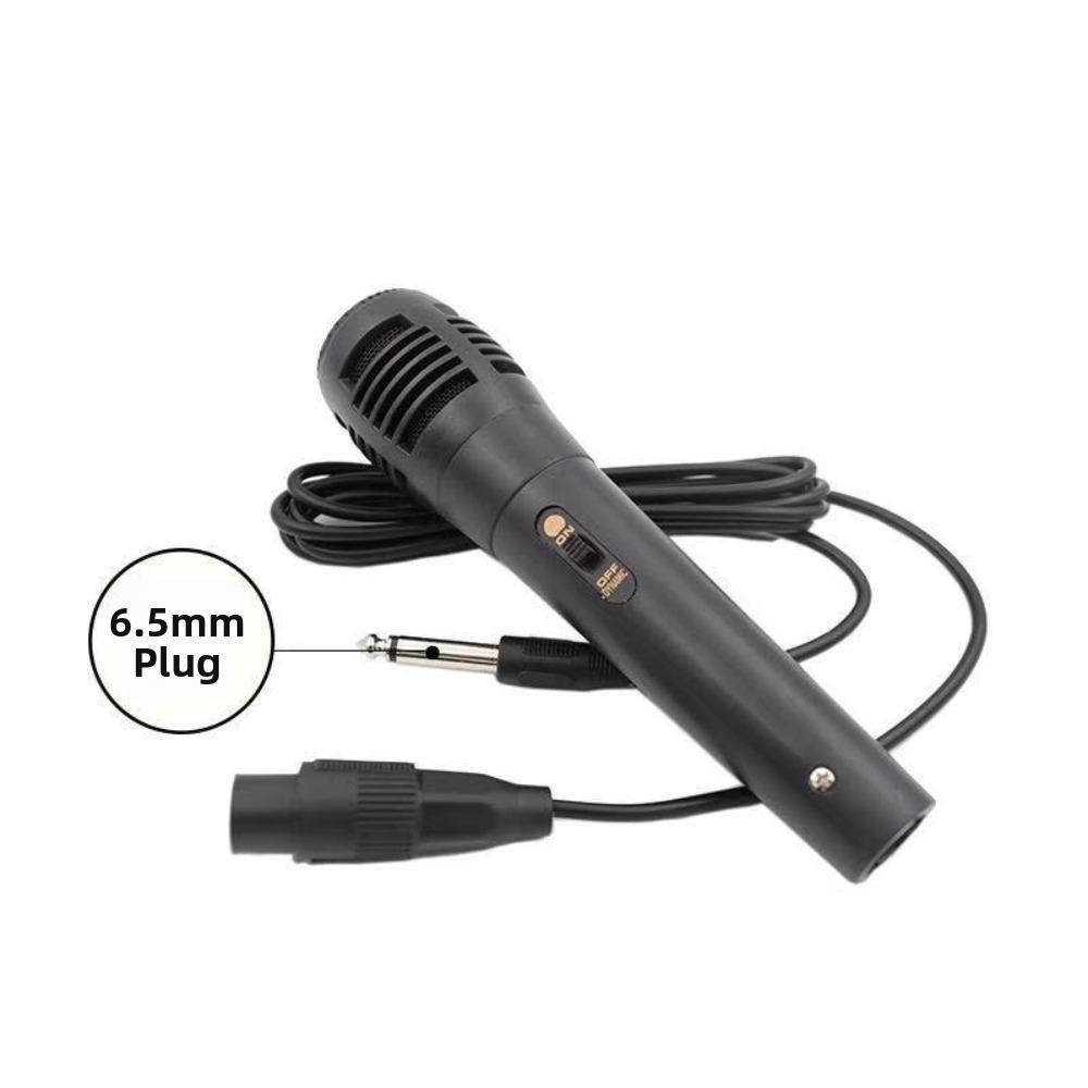 Micrô năng động STABFOAM, Mic giọng hát màu đen có dây, Ghi âm Karaoke tích hợp chuyên nghiệp di động