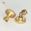 er Hệ thống tưới tiêu bằng đồng thau vàng 8 lỗ Đầu phun tưới vườn áp suất cao Chống gió thẳng cong Vòi phun sương ELWW