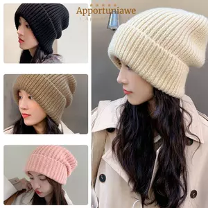IAPPORTUNIA Dệt Kim Beanies, Phụ Nữ / Nam Nhiều Màu Sắc Mùa Đông Mũ Thu Đông, Bonnet Ấm Chắc Chắn Dễ Thương Ngoài Trời