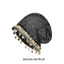 BRABRAA Lưới Beanie Cho Nữ, Mũ Móc Đính Hạt Đa Năng Thoáng Khí, Thời Trang Rỗng Ra Nhẹ Mềm Slouchy Cap Phụ Kiện Thời Trang