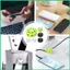 Giá đỡ cáp Dính Silicone Hai khe để bàn Giá đỡ cáp cho máy tính Điện thoại Máy tính bảng Đầu giường Phòng học jiwvn