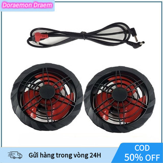 [COD] Quạt 12V 3 Cánh Màu Đỏ - Phụ Kiện Pin Áo Điều Hòa Các Loại